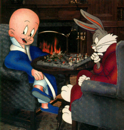 Elmer and Bugs Bunny