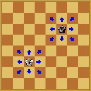 2 move checkmate king queen vs king pawn